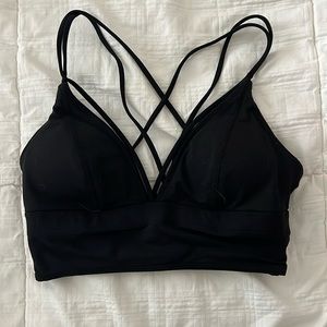 Black Straps Bra